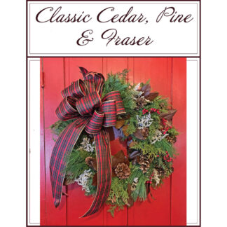 Classic cedar, pine & fraser wreath